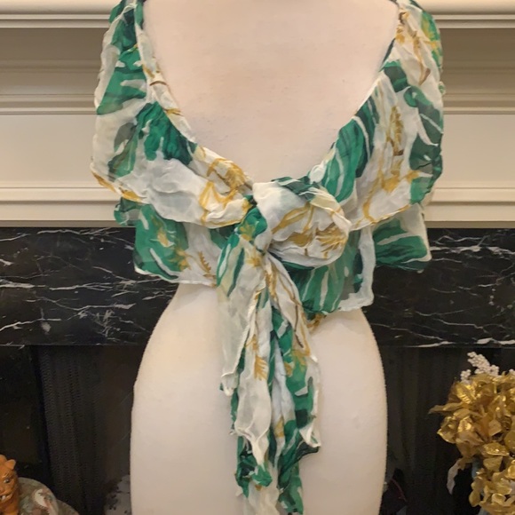 Unique Fabulous Tropical Ruffle scarf/collar - Picture 6 of 7